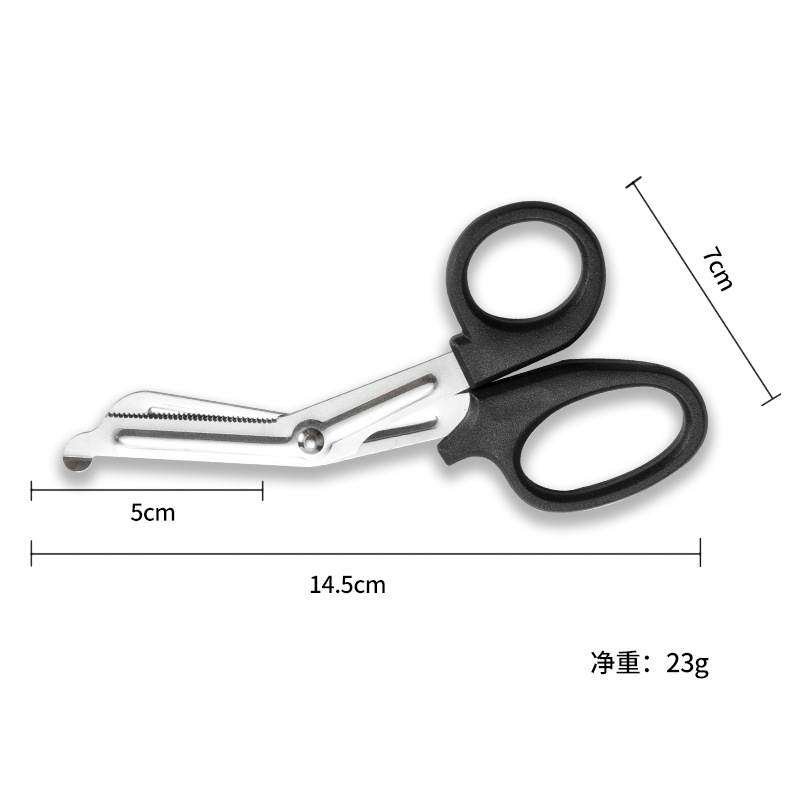 Manufacturer's stainless steel gauze scissors, outdoor camping gauze scissors, stainless steel elbow scissors, household wholesale Application Scenario
