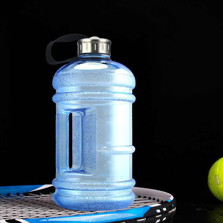 Tritan durable fitness portable water bucket 2.2L large capacity plastic sports water bottle can hold boiling water Item Picture
