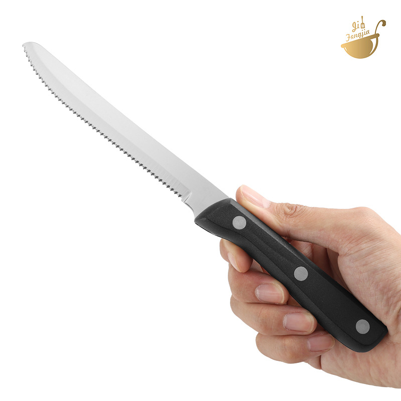 Yangjiang Knife Kitchen Stainless steel Western steak knife, PP handle tableware, small serrated knife, bread knife, fruit knife, household Item Picture
