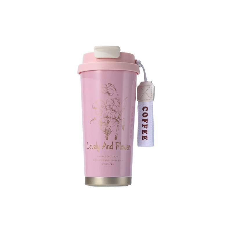 New 316 stainless steel lily of the bell insulated cup, high appearance level, male and female student coffee cup, portable and easy to use household cup Item Picture