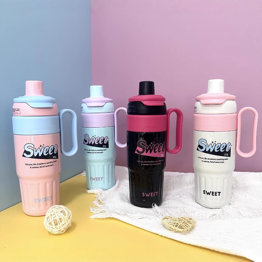 New popular Ice King insulated cup, large-capacity 316 stainless steel direct drinking straw cup, office and car available for wholesale details Picture