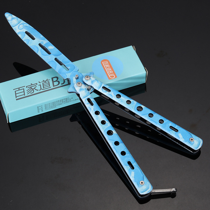 Butterfly Knife CSGO practice swinging hand game knife model folding comb Yangjiang Xiaodao Outdoor Factory wholesale uncut blade undefined