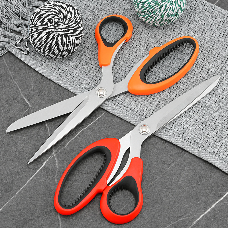 Factory wholesale stainless steel tailor scissors, hand clothing scissors, household scissors, sewing and cutting clothes scissors, tool scissors details Picture