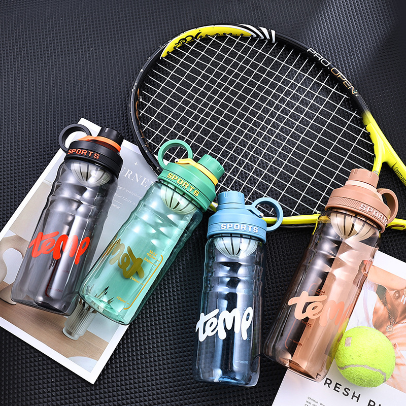 Summer outdoor sports water cup, large-capacity cup, plastic portable, high appearance level, portable water bottle for boys, girls, students and children Specification drawing