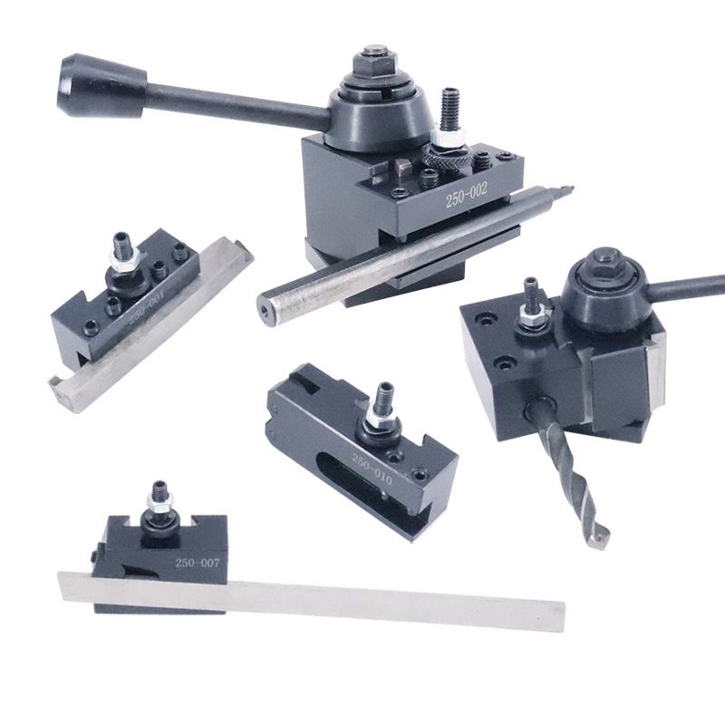 American-style piston-type tool rest, quick-change lathe, boring integrated five-tool rest machine tool accessories Item Picture