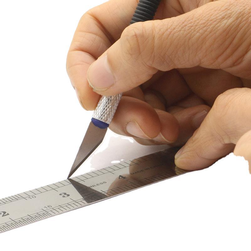 Paper-cutting and engraving knife, student planner set, paper engraving and rubber stamp engraving knife, paper model engraving tools, No. 11 pointed pen knife Item Picture