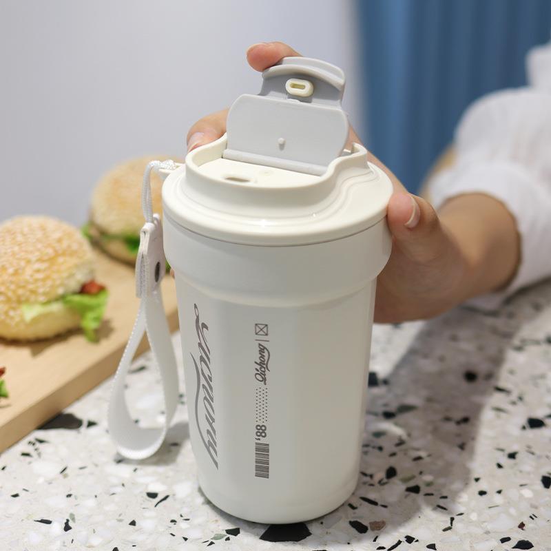 The popular coffee cup with a high appearance level, 316 stainless steel insulated cup, portable and easy-to-use cup for boys and girls, and advertising gift cup Specification drawing