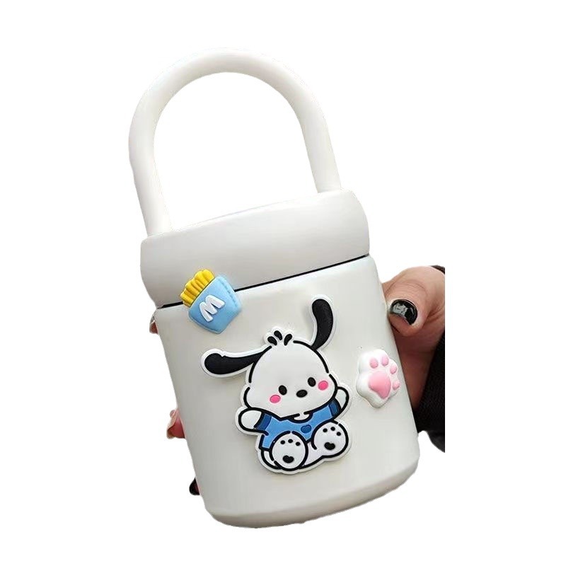 Simple water cup, small fragrance style insulated cup, 316 stainless steel handle, high appearance level, portable and easy to use coffee cup Item Picture