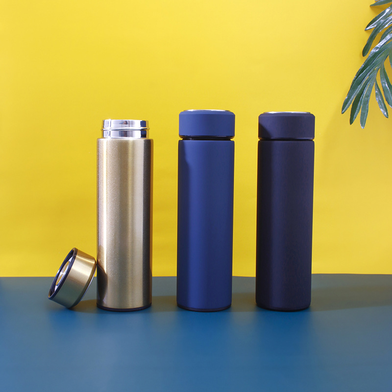 304 stainless steel insulated cup, simple and fashionable water cup for office and home use, portable, Morandi color wholesale gift box details Picture