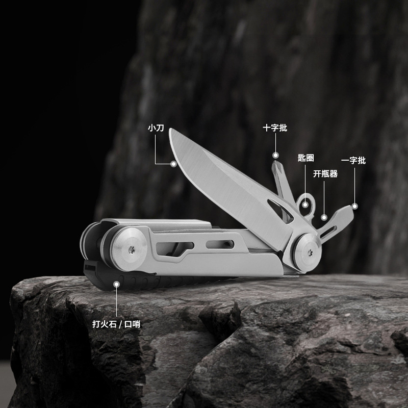 Multi-functional knife EDC folding knife, camping car survival knife, sharp outdoor equipment, portable pocket knife gift details Picture
