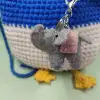 Wool felt Little Elephant bag pendant, accessory, mobile phone pendant Application Scenario