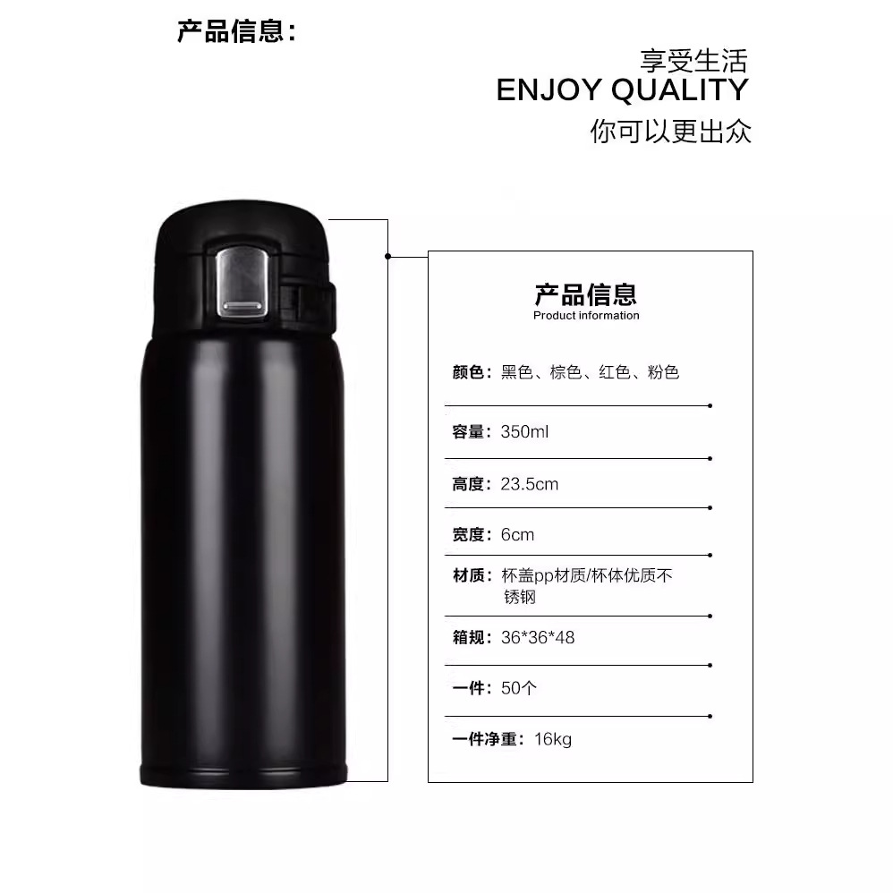 New bouncing lid portable stainless steel insulated cup, creative gift, fashionable stainless steel insulated casual cup, bouncing cup Application Scenario