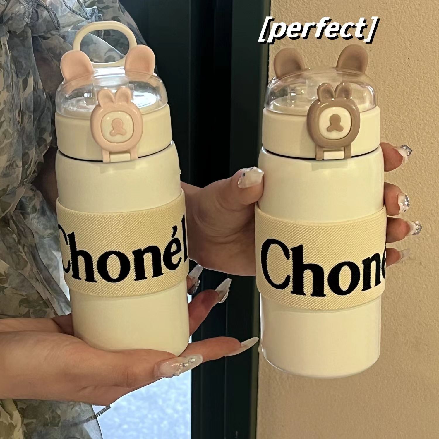 New cute and girlish insulated cup, high appearance level, simple autumn portable water cup, ins style student insulated cup Application Scenario