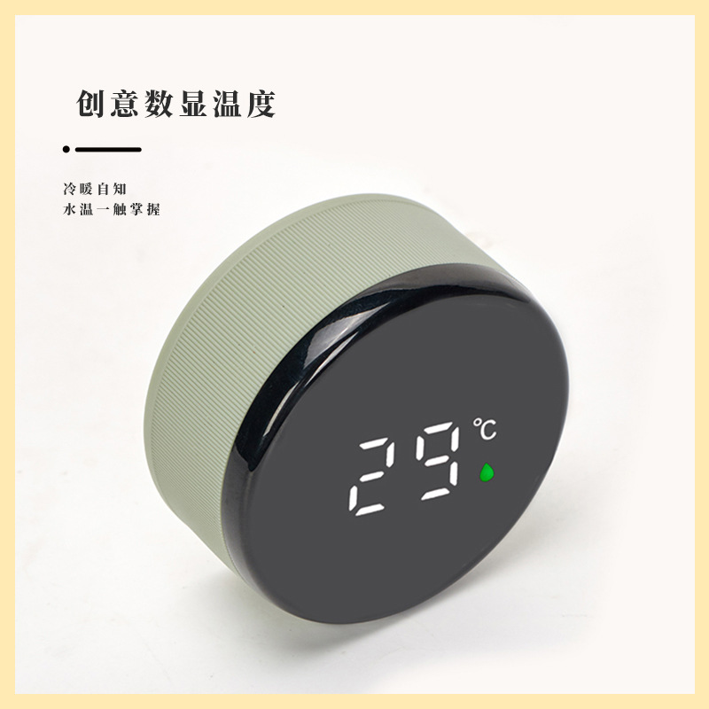 304 stainless steel vacuum insulated cup, intelligent temperature measurement, business office straight cup, car water cup, gift cup wholesale Item Picture