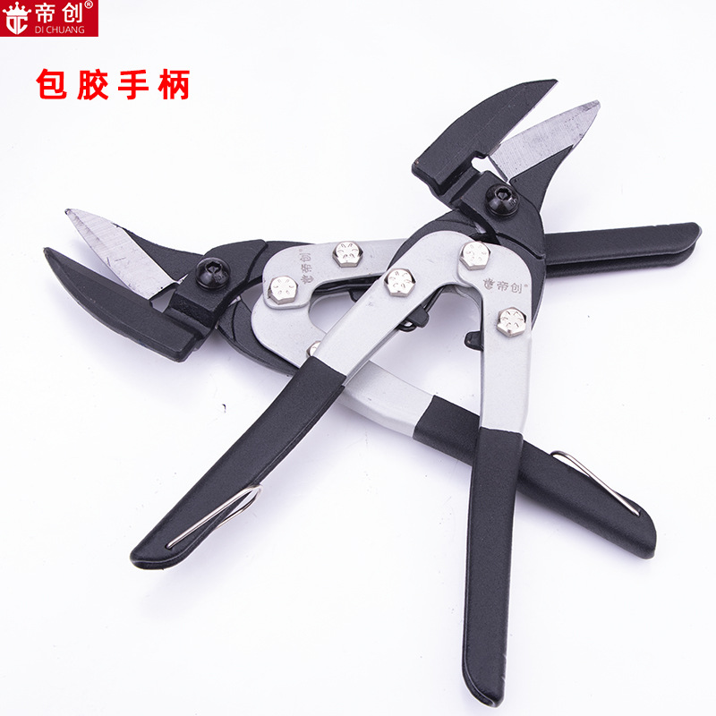 Dichuang brand iron sheet straight shears, elbow sheet metal shears, heavy-duty labor-saving cold-rolled steel shears, diamond mesh stainless steel shears Specification drawing