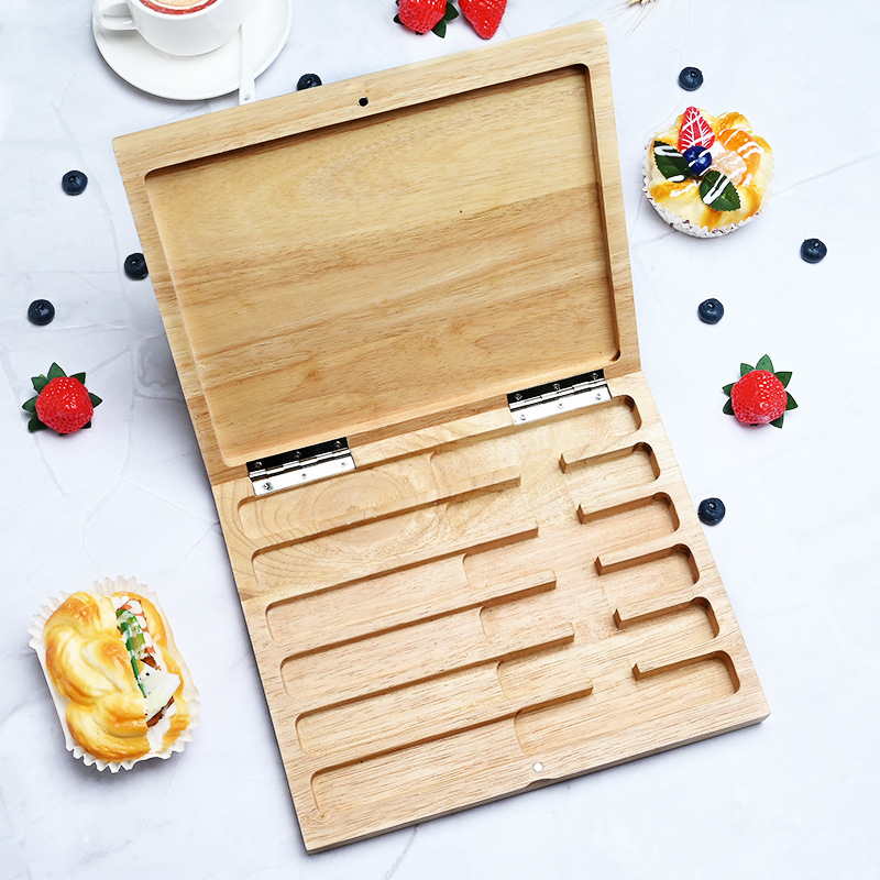 Stainless steel knife, fork and spoon Western tableware, steak knife, fork and soup spoon set, wooden handle tableware four-piece set, cross-border bestseller recommendation Application Scenario