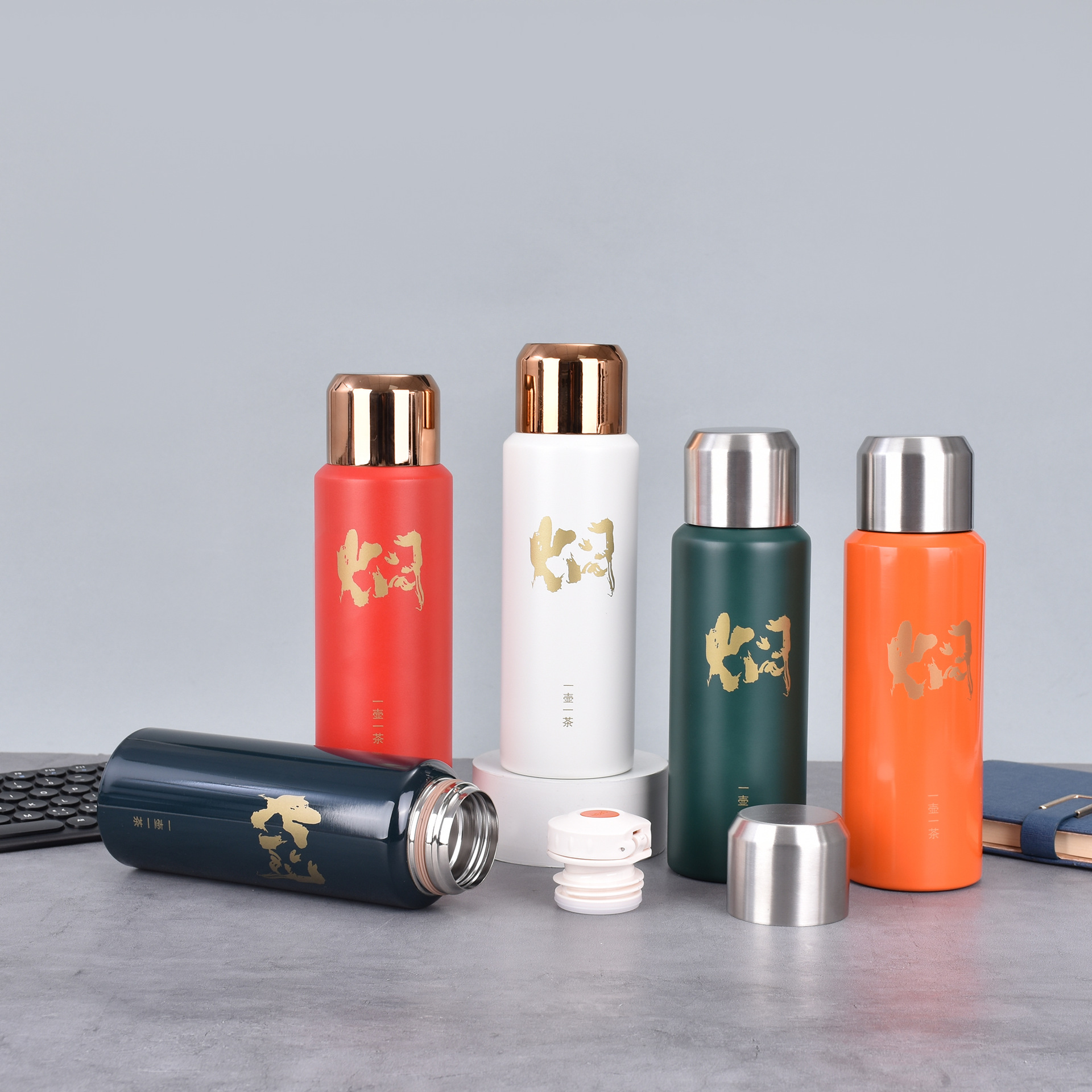 Customized stainless steel insulated stewed tea cups, portable stewed tea cups, old white tea insulated stewed kettles, wholesale of direct drinking water cups full figure
