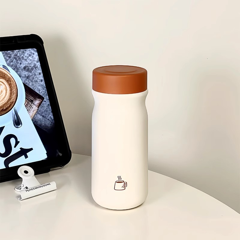 Thermos cup for girls, high appearance level water cup, small and portable coffee cup, 316 stainless steel cup, student boy tea strainer full figure