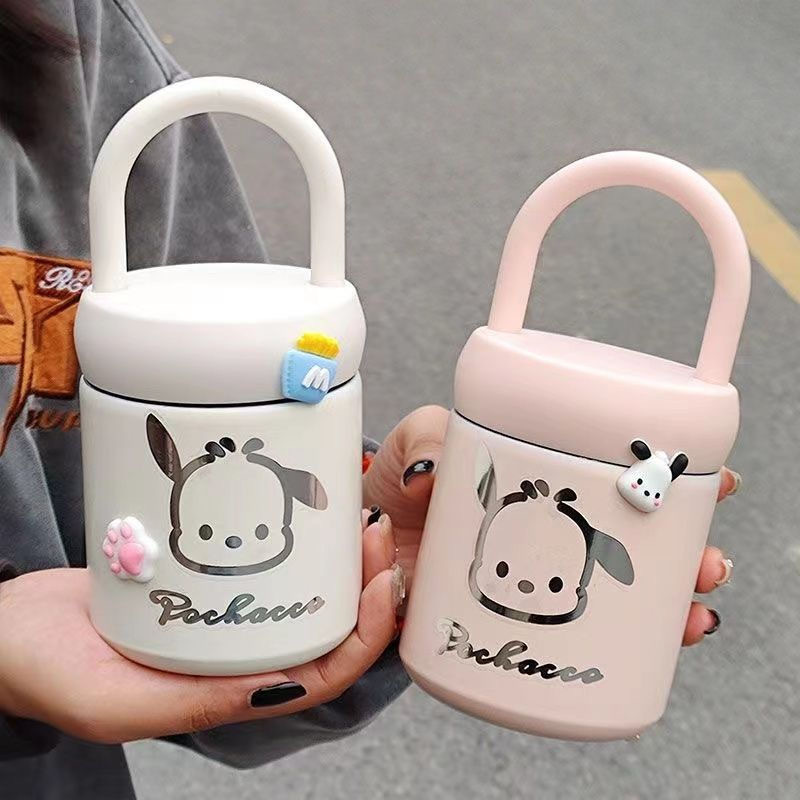 Simple water cup, small fragrance style insulated cup, 316 stainless steel handle, high appearance level, portable and easy to use coffee cup Specification drawing