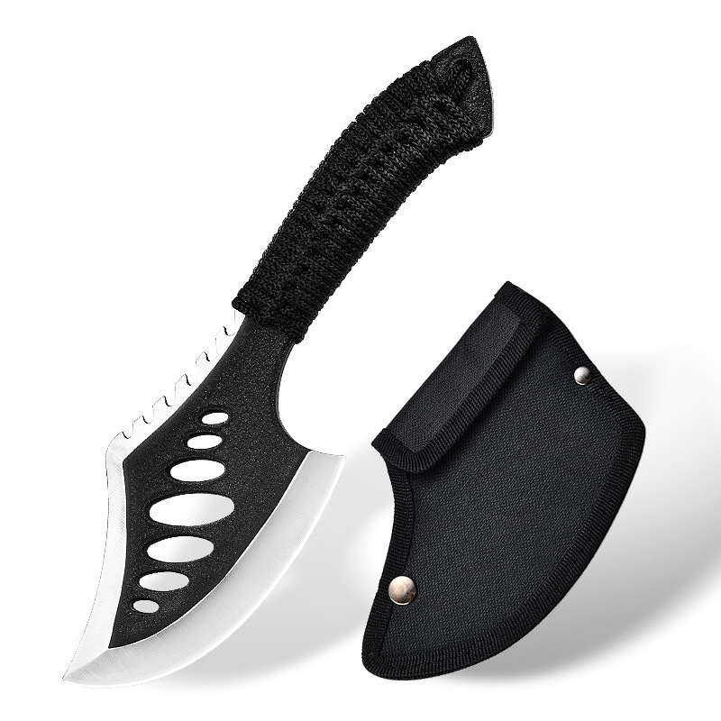Outdoor nylon rope woven handle axe portable small hand axe tactical axe for cutting trees and firewood axe knife undefined