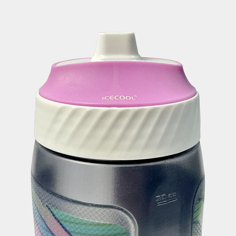 European and American cross-border outdoor large-capacity sports water cup, extruded cold water bottle, hiking and mountain climbing PP bicycle cycling water bottle Specification drawing