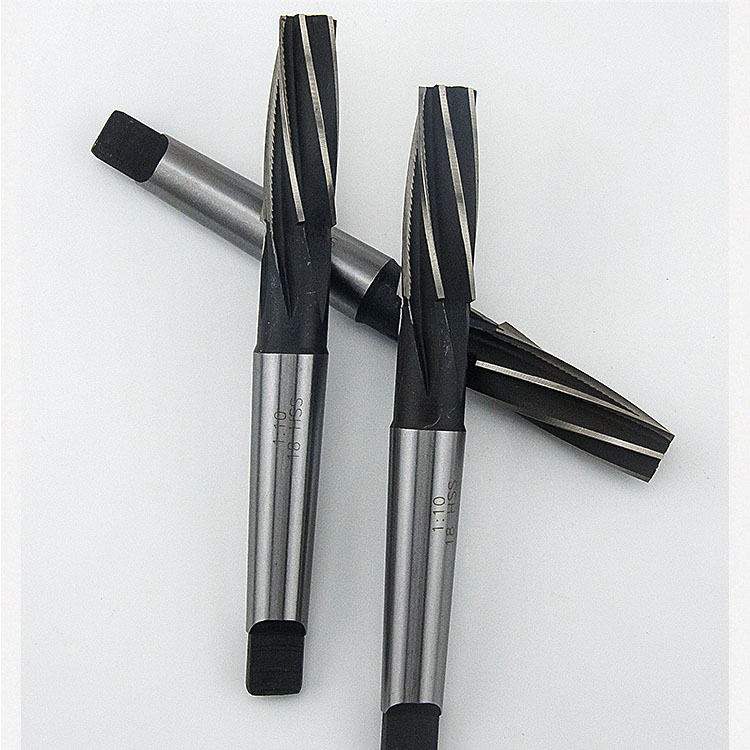 ll1:10 taper reamer high-speed steel white steel taper shank screw machine reamer 812 14 16 18201 ratio 10 Specification drawing