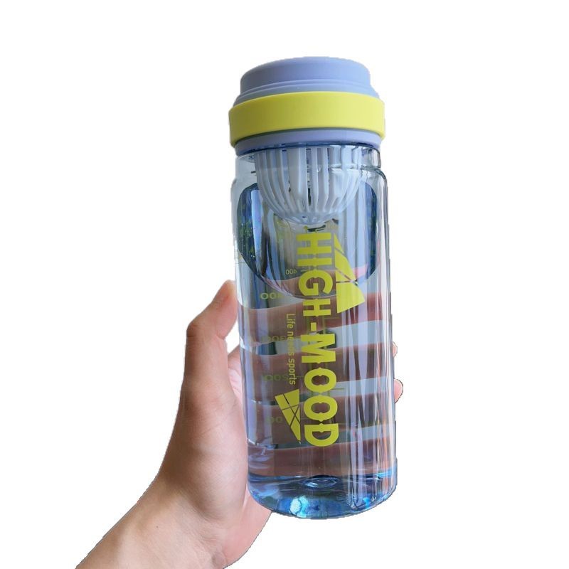 Summer sports water cup, large-capacity portable outdoor plastic cup, high appearance level for both men and women, with tea separator, student fitness water bottle Item Picture