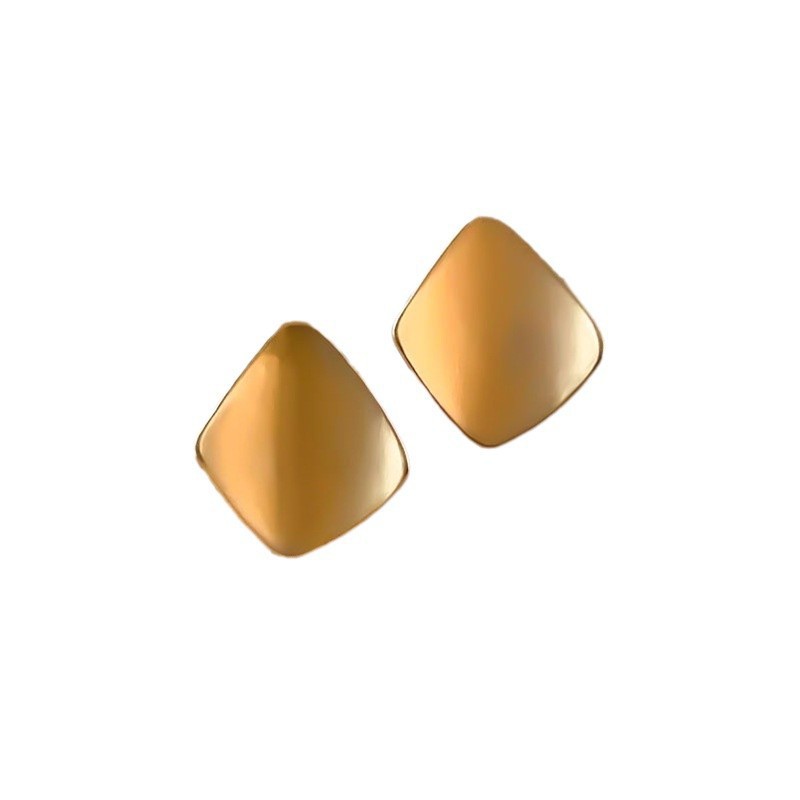 Gold earrings for women, 2024 new bestseller, retro Hong Kong style, high-end and elegant, niche design metal earrings Item Picture