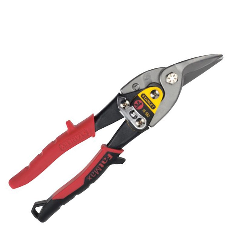 Stanley right elbow aviation Scissors 10-inch iron sheet wire mesh tool scissors stainless steel plate galvanized iron 14-562-22 Specification drawing