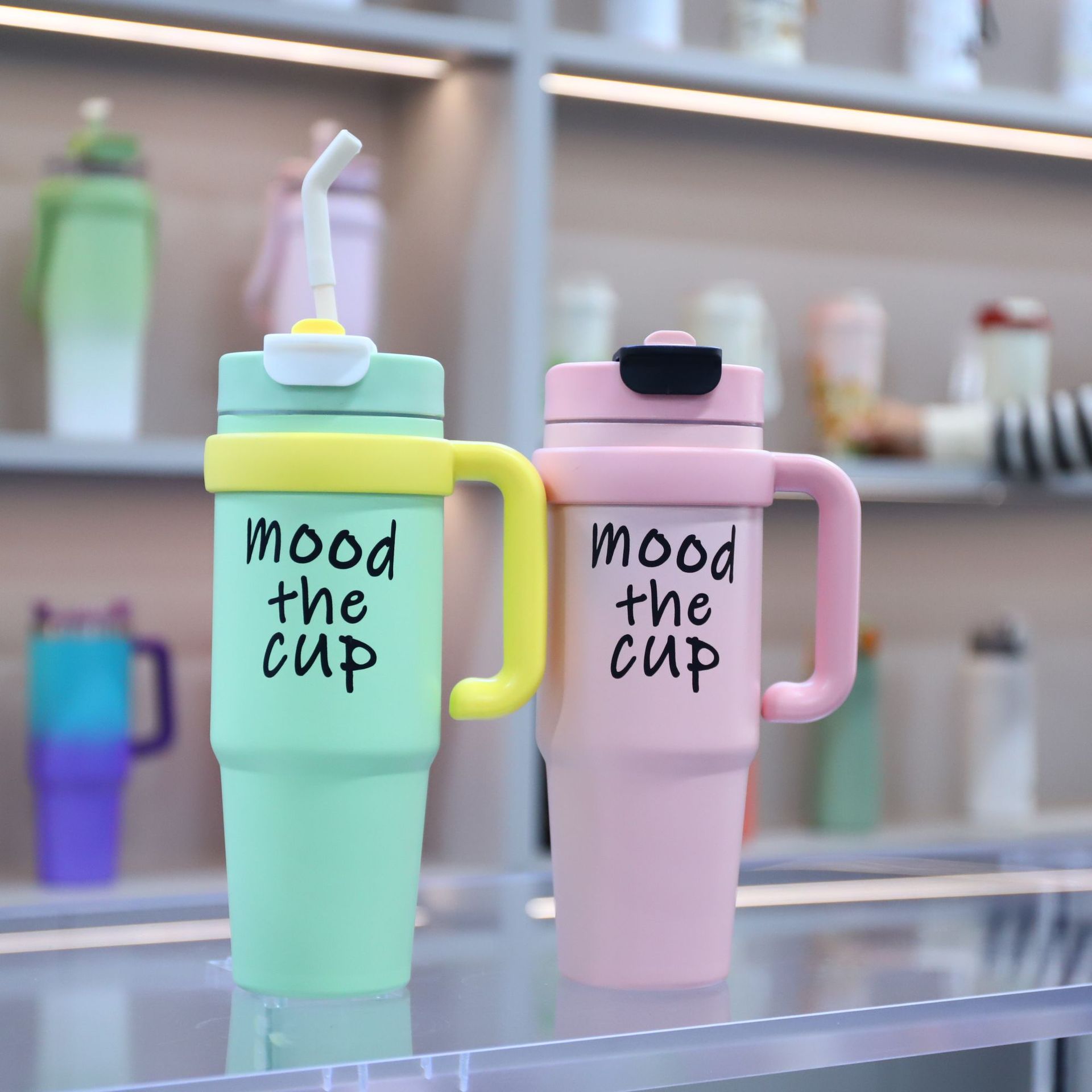 New 316 stainless steel double-layer vacuum portable car ice cup with large capacity, giant insulated cup full figure