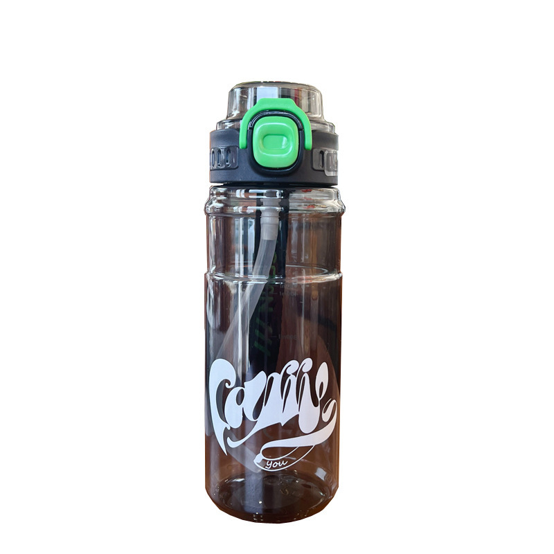 Summer new water cup, large-capacity plastic cup, student outdoor sports cup, high appearance level, high-temperature resistant straw, portable Item Picture