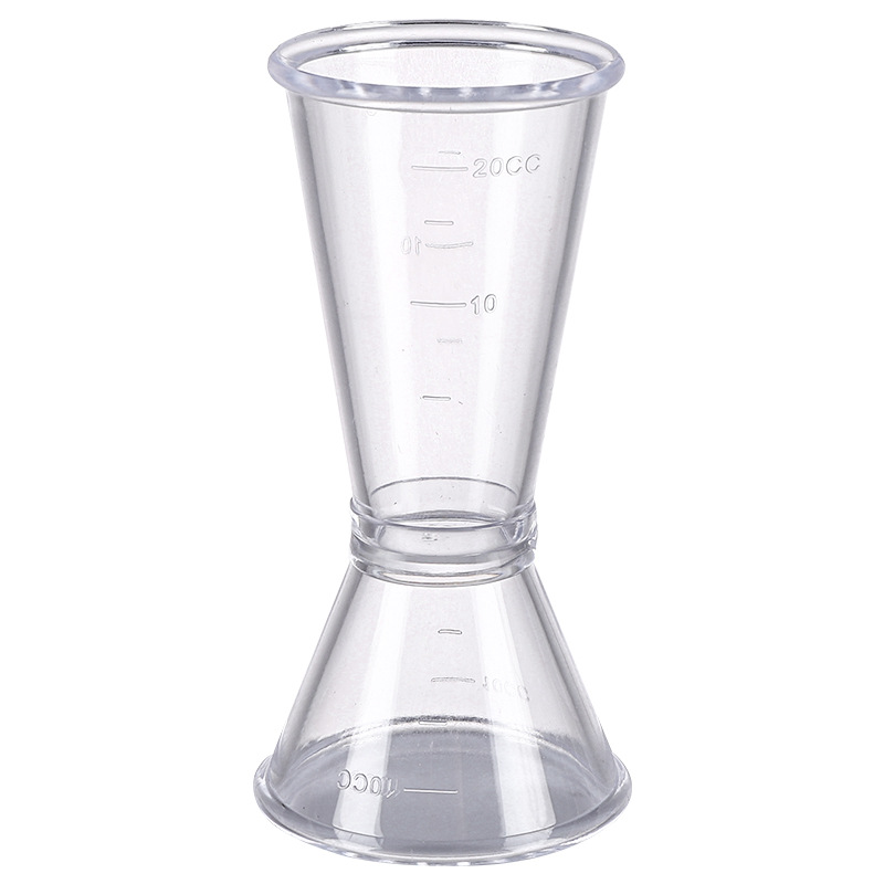 Double-headed measuring cup wine measuring device, a special cocktail mixing tool for milk tea shops, ounce cup, 20-40cc graduated milliliter ounce cup Item Picture