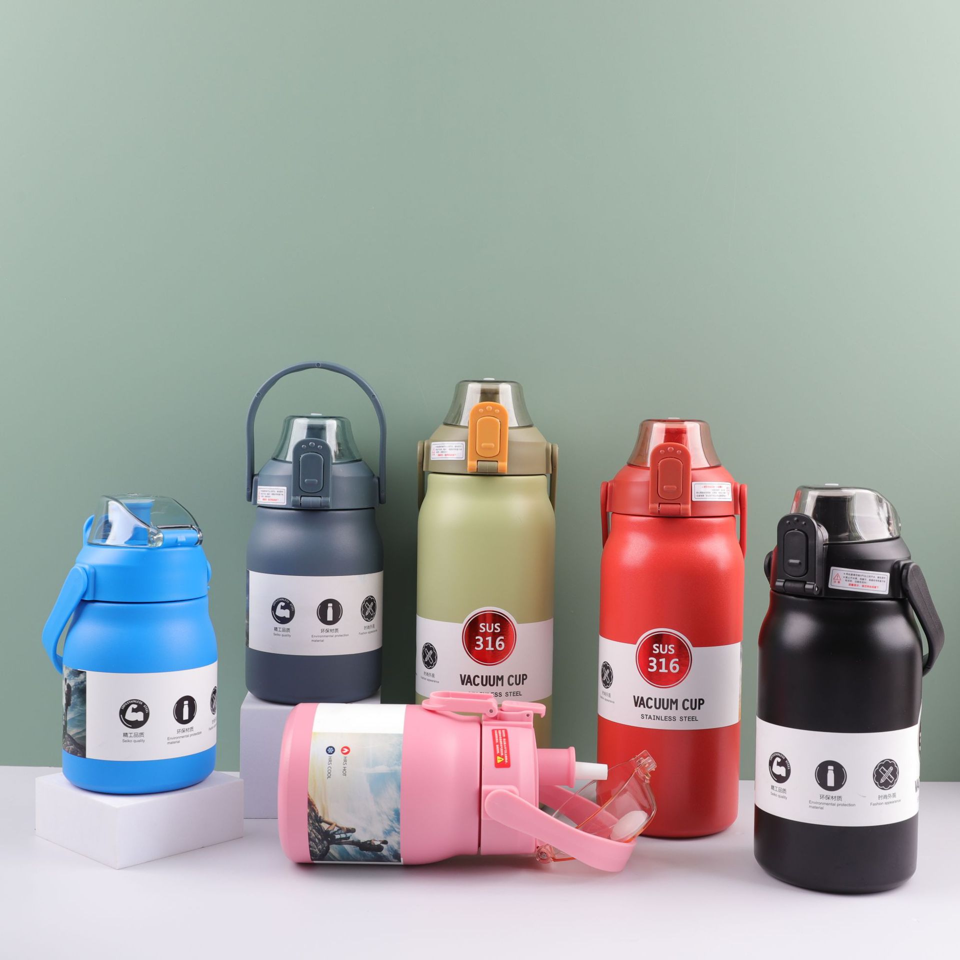 316 stainless steel insulated cup, portable water bottle, large-capacity sports water bottle, portable bouncing lid water bottle manufacturer wholesale Application Scenario