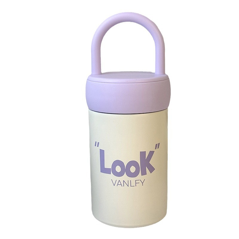 316 stainless steel insulated cup for girls, high appearance level, light luxury InS-style handle water cup, large capacity, simple and direct drinking cup Item Picture