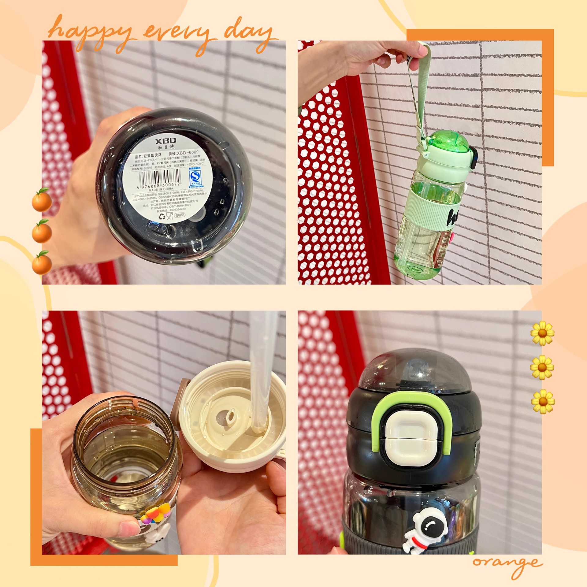 Double-drinking children's water cup, special cup for boys to go to school, children's direct drinking straw, double-drinking cup, portable straw cup for primary school students Application Scenario