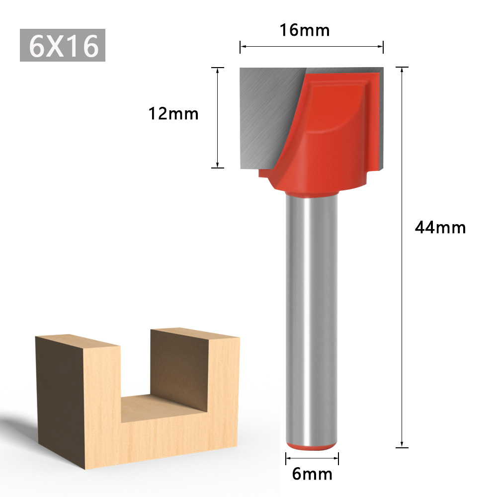 Computer engraving machine tools, woodworking milling cutter, 6mm bottom cleaning cutter, bottom milling chamfering table, bottom milling cutter, edge trimming machine tool head undefined