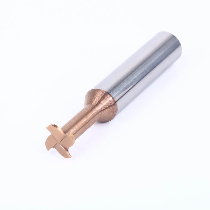 Tungsten steel T-slot milling cutters for steel, carbide channel cutters, integral alloy coated T-cutters, formed T-slot milling cutters Specification drawing