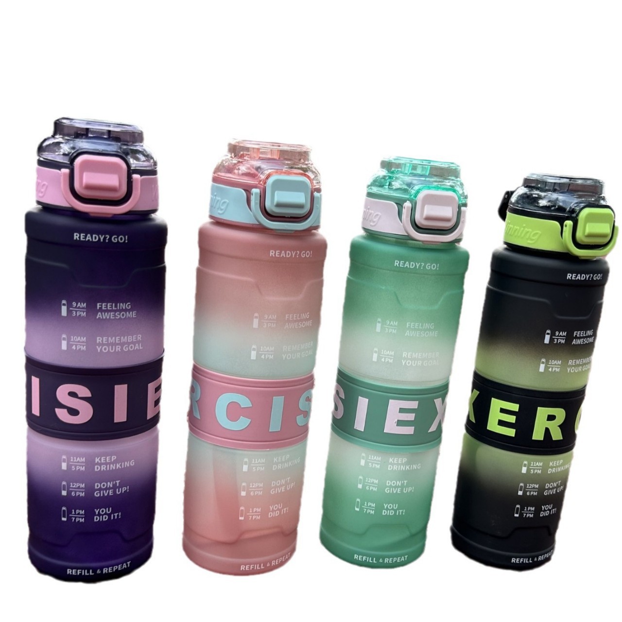 Hot-selling, in-stock wholesale cup, bouncy plastic water cup, 1L outdoor sports water bottle, high-temperature resistant and protective cup TH05415 Specification drawing