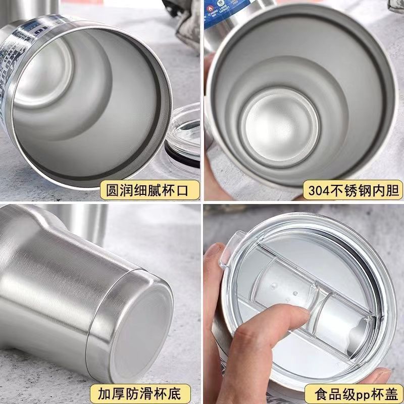 The 2023 new internet-famous bestseller, Cold King Ice King Cup, summer heat and cold preservation cup, simple and portable office car cup details Picture