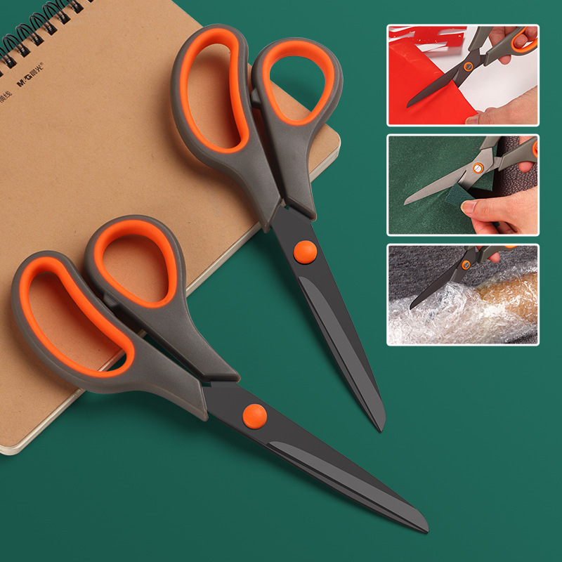 Lin Tai's office scissors, student household sewing and paper-cutting knives, Teflon hand art knives, gold and black scissors Application Scenario