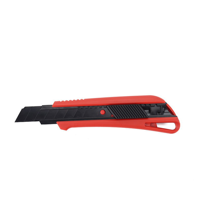 Wholesale 18mm black-edge paper cutting utility knives for office and study paper cutting, with clamping blades and push-pull type utility knives undefined