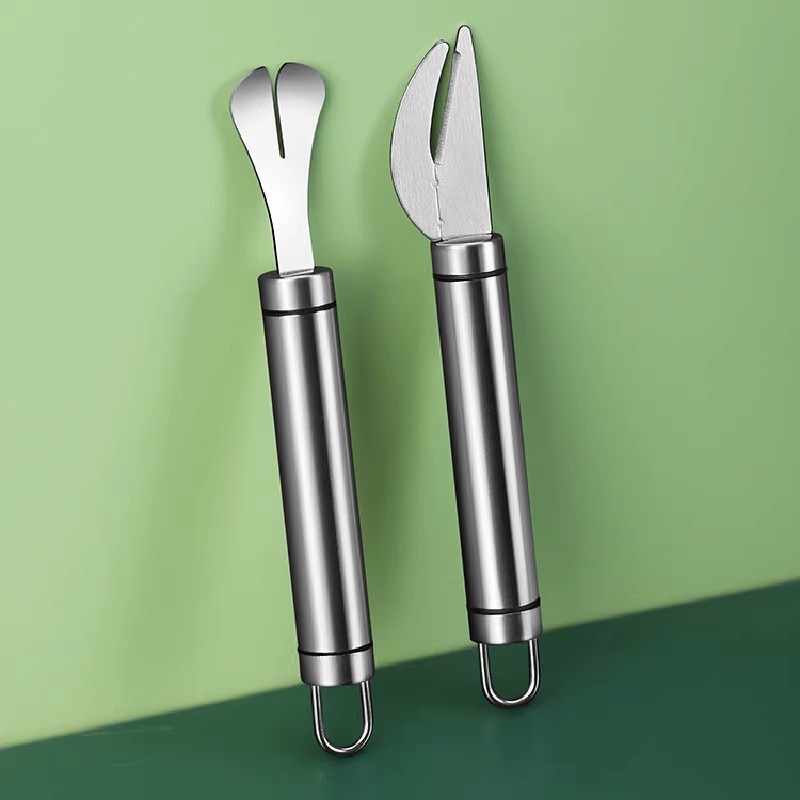 Pig large intestine oil scraping knife, chicken and duck intestines flipping tool, intestinal unblocking tool, intestine opening knife, fish intestine cutting knife, intestine breaking tool, special tool full figure