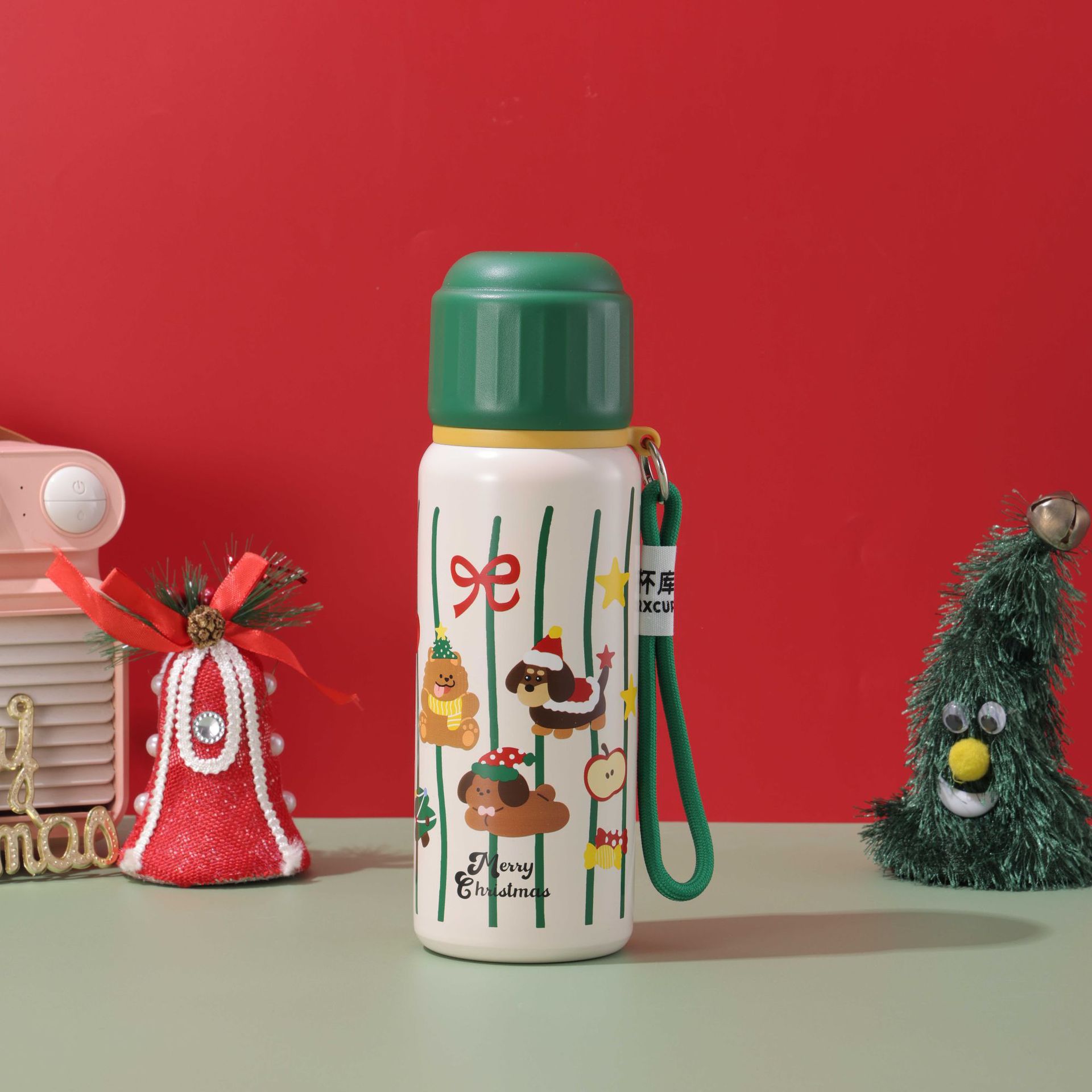 Christmas holiday gift: Female student water cup, creative children's insulated cup, company event gift cup, 2024 new style details Picture