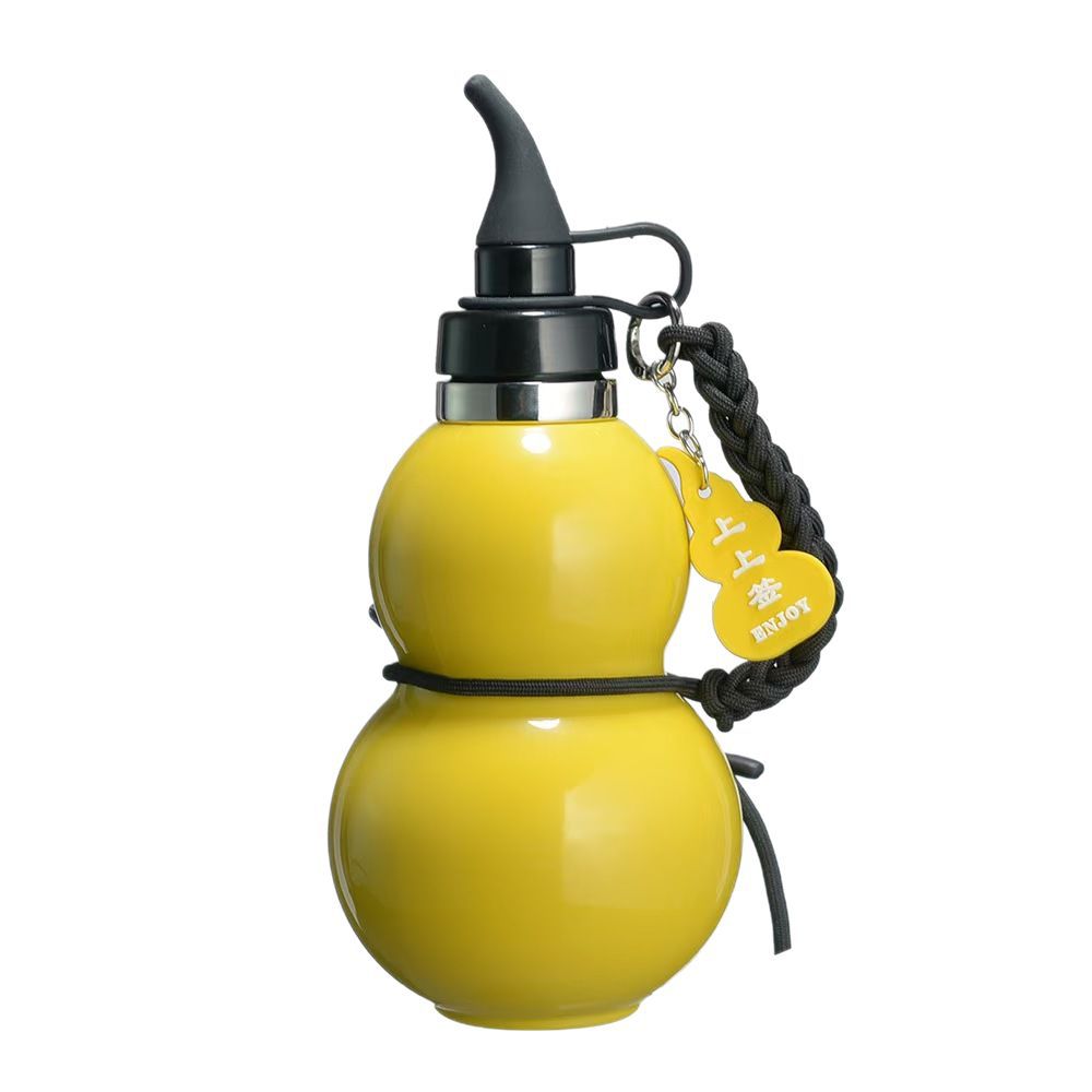 Wholesale of new portable gourd insulated cups, outdoor large-capacity portable sports water cups with straps, and Taiji gourd water bottles Item Picture