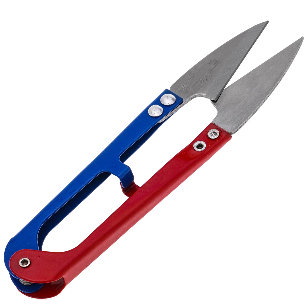 Fuchao Eagle yarn shears, high carbon steel spring stainless steel yarn shears, U-shaped shears, industrial tailor thread shears, thread end shears Application Scenario