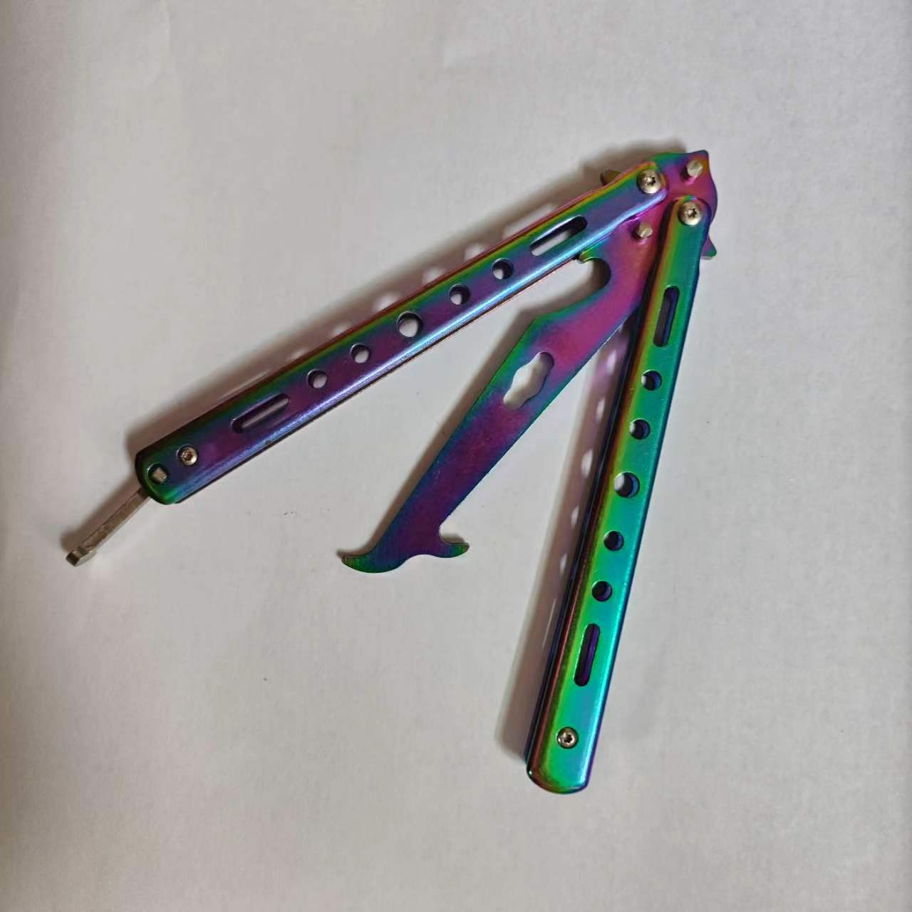 Folding stone cleaning hook, a new type of multi-functional stainless steel car tire stone remover Specification drawing