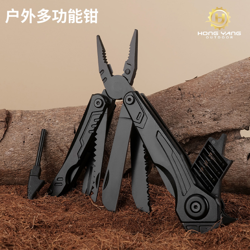 Stainless steel multi-functional knives, outdoor portable folding tool pliers, multi-purpose outdoor knives, hardware tools manufacturer wholesale full figure
