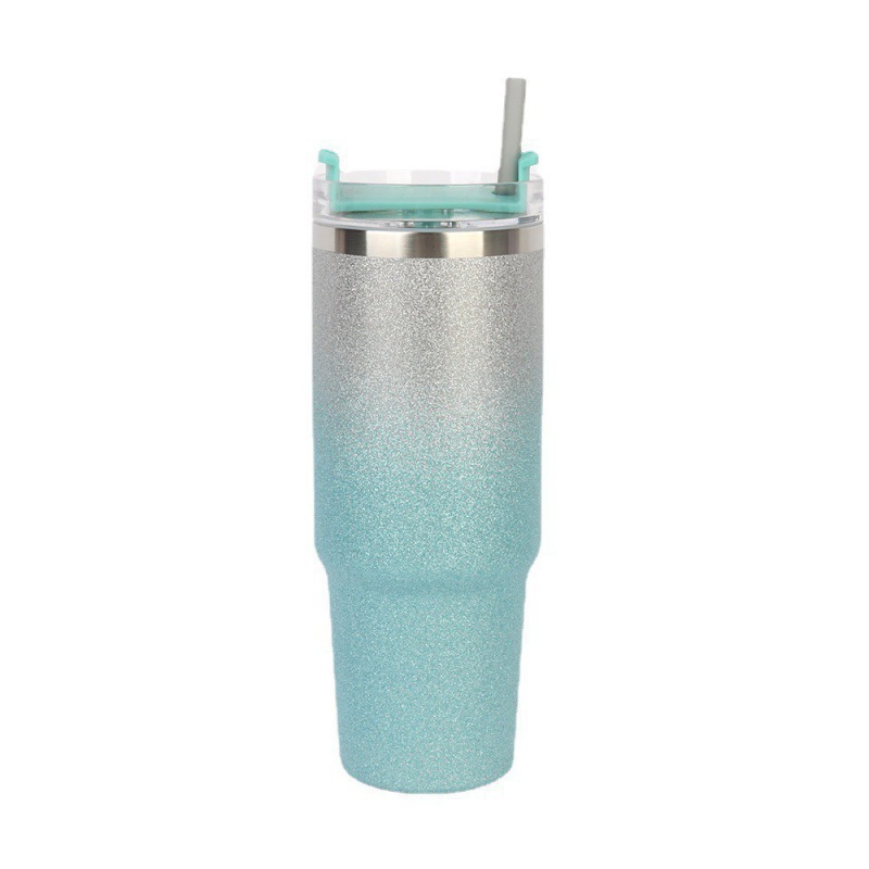 Cross-border diamond paint 20oz and 30oz car cups, stainless steel cold and heat preservation cups, straw water cups, car coffee cups Item Picture