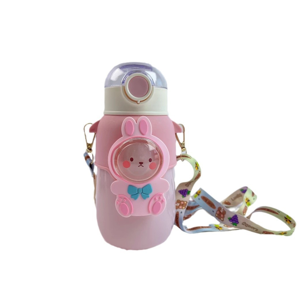 2024 Koai Bear New Water Cup, ins Straw cup, children's high appearance level cup, simple and niche plastic water cup Application Scenario