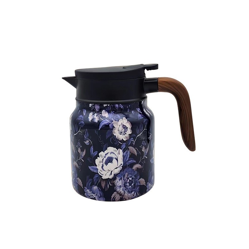 316 stainless steel stewed teapot, household vintage large-capacity insulated teapot with handle and tea strapping, gift teapot Item Picture